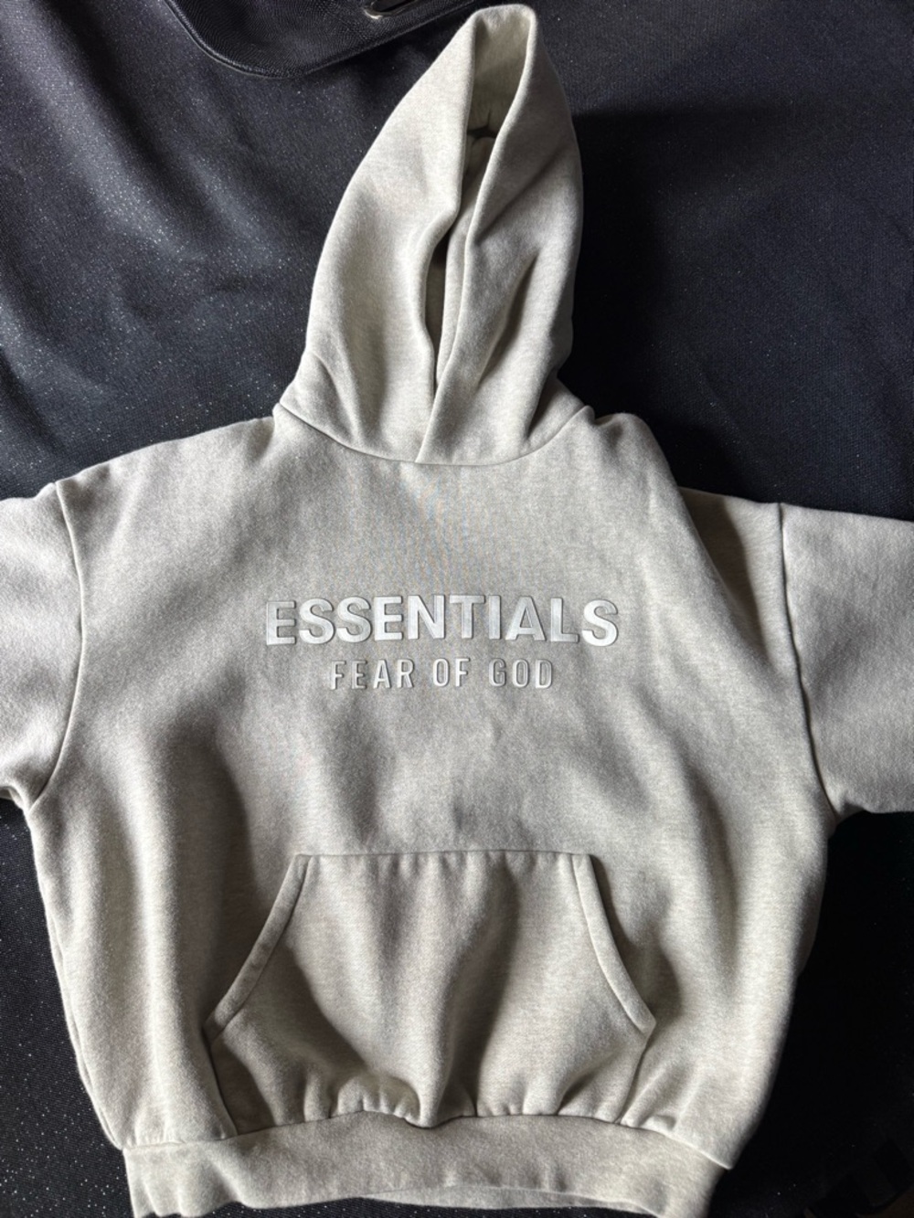 Fear of God Essentials Kids Hoodie in Light Gray